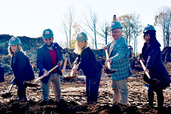 Rep. Candelora (second from right) participated in November's groundbreaking ceremony for a new BHCare facility in North Branford. Candelora helped secure state funding for the project, which will allow BHCare to consolidated many of its services under one roof.