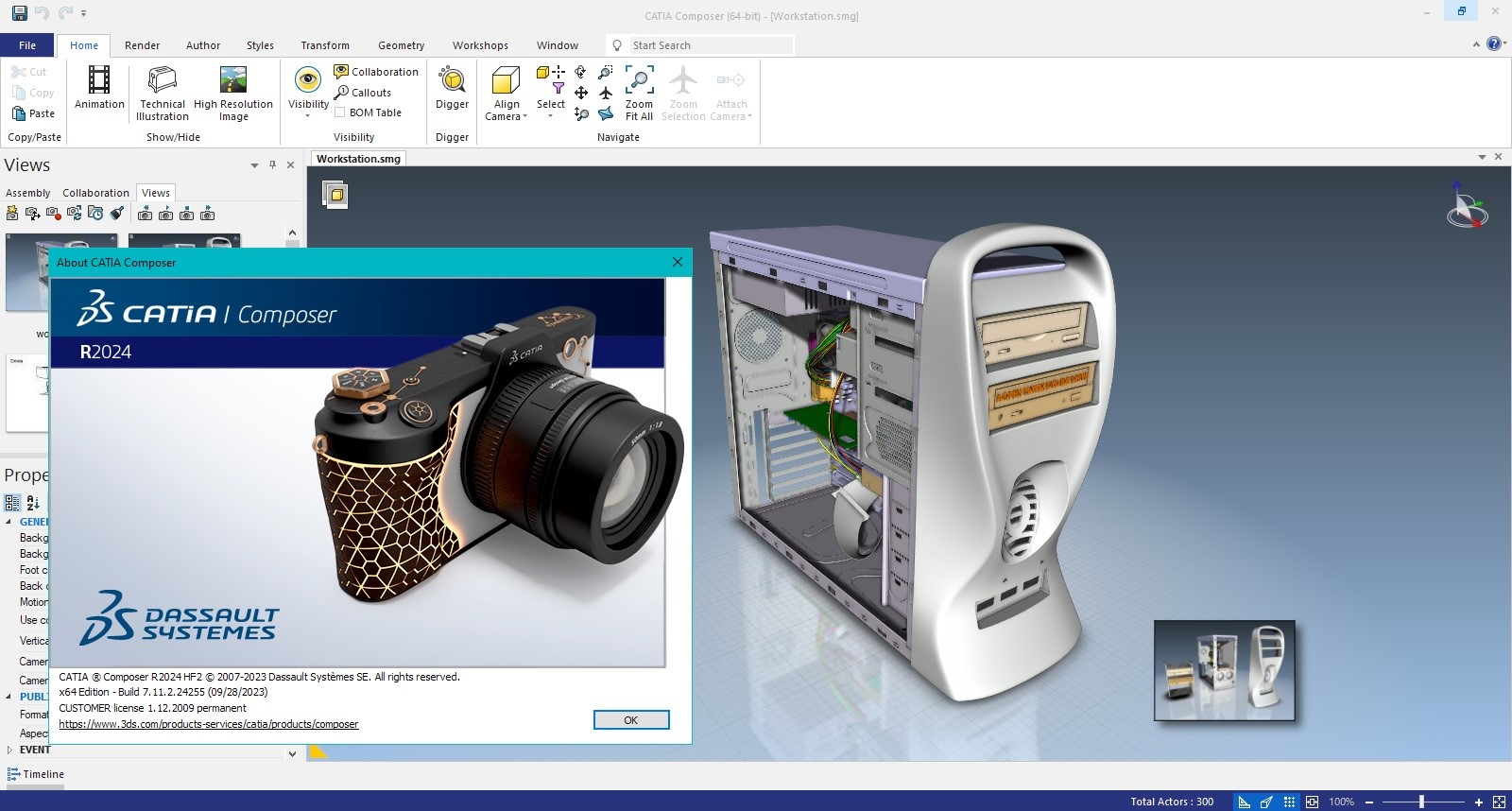 Working with DS CATIA Composer Refresh2 R2024 full