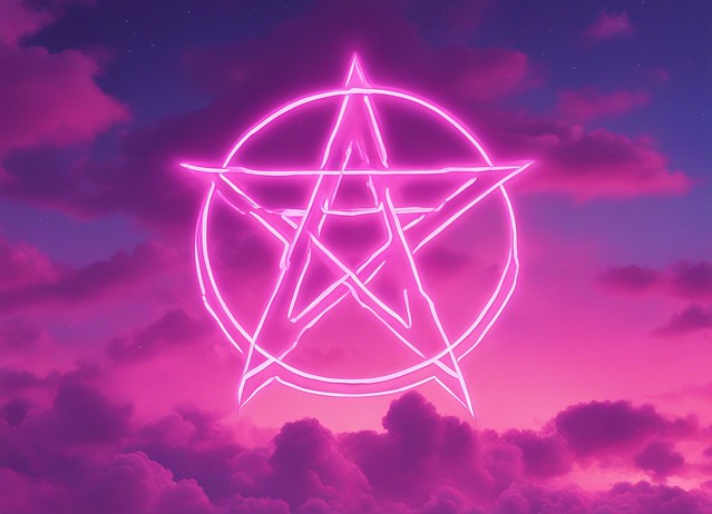 Vaporwave Pentagram