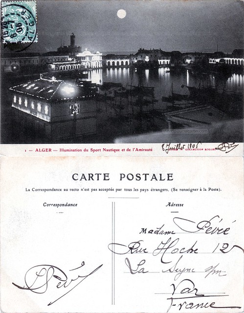 Alger - Illumination du Sport Nautique et de l'Amirauté - 1906
