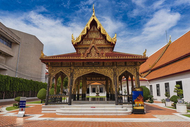 Samranmukkhamat Pavillion at the National Museum in old town of Bangkok, Thailand