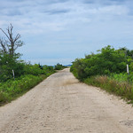 The Road From Shell Beach On a long spit of land on the southern end of Shelter Island.