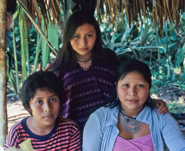 Lacandon Maya Family
