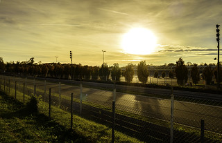 Sunset on the Monza Speedway