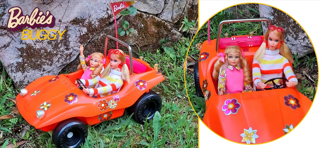 BARBIES BUGGY with COUNTRY CAPERS top