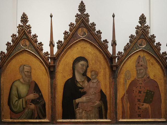 Trittico di Ognissanti by Bernardo Daddi, Galleria degli Uffizi (Florence)