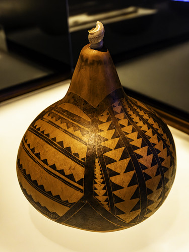 Painted Gourd Flask