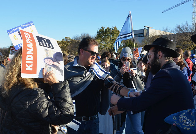 Tefillin in the crowd