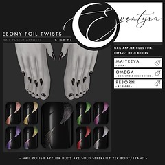 25% Off @ O-Zone | Eventyra - Nail Appier HUD - Ebony Foil Twists
