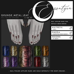 25% Off @ O-Zone | Eventyra - Nail Appier HUD - Grunge Metal Leaf