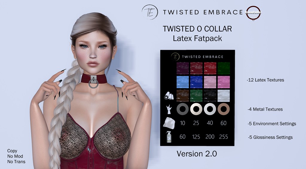 Twisted O Latex Collar – Fatpack V2.0