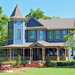 Victorian House, Tarpon Springs Queen Anne style house faces Spring Bayou. House is part of the Tarpon Springs Historic District.