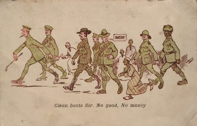 Comic WW1 postcard