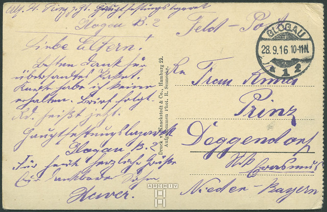 ArchivTappen39(2M)404 Von Scheffer-Boyadel, Ortskommandant (back), Warschau, WWI 1914-1918