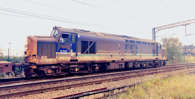 Class 37 Locomotive - York, Holgate - RHTT.