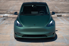 Tesla Model Y Matte Pine Green Wrap