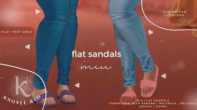 [KV] miu flat sandals vendor ad