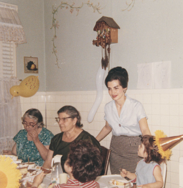 Mom in the kitchen, the Bronx, 1966
