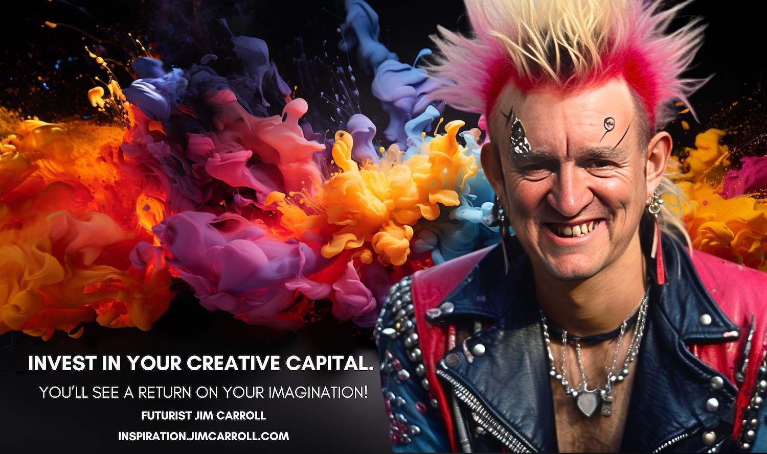 "Invest in your creative capital. You'll see a return on your imagination!" - Futurist Jim Carroll
