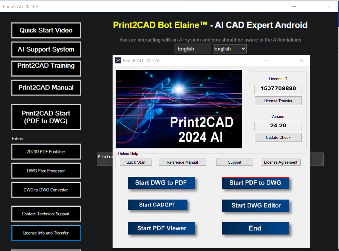 Working with Print2CAD 2024 AI v24.20 full license