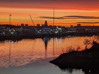 Glasgow river sunrise