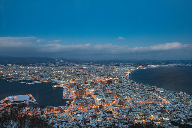 Night view from Mt. Hakodate, Japan