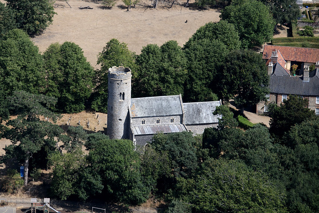 Aerial image: Forncett St Peter - St Peter's Church in Norfolk