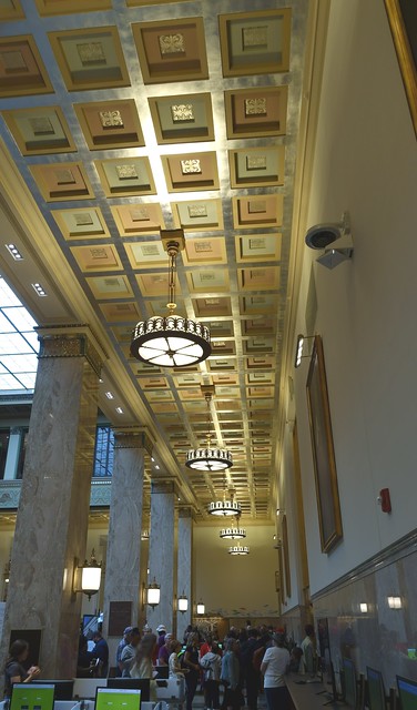 Enoch Pratt Grand Re-Opening of Cathedral Street Branch  - Detail of Interior 7