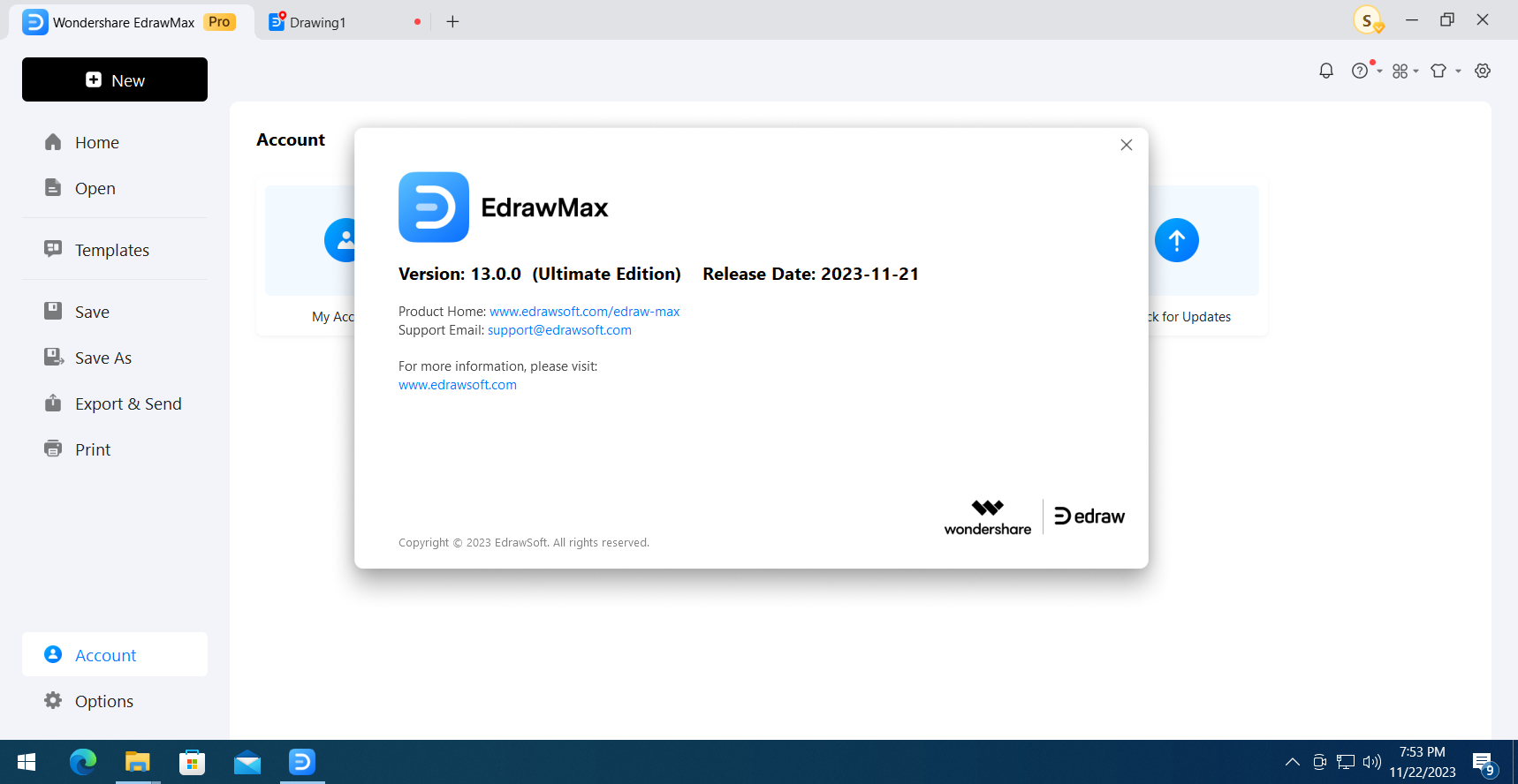 Working with EdrawMax Ultimate 13.0.0.1048 full license