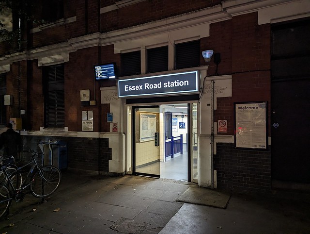 Essex Road, entrance and exit.