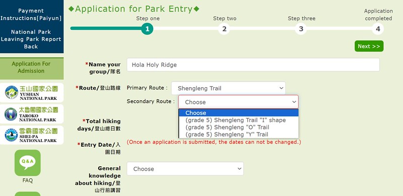 How to apply for the Holy Ridge hiking permits