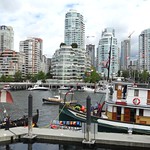 tour boat harbor south of Yaletown, Vancouver in Vancouver, Canada 