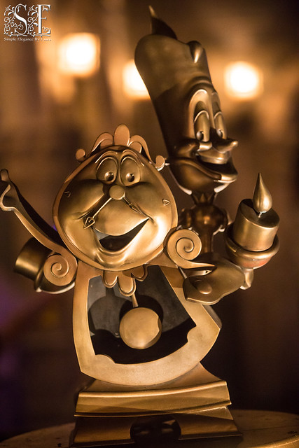 Cogsworth and Lumiere at Night
