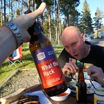 What the Huck beer in Banff, Alberta in Calgary, Canada 