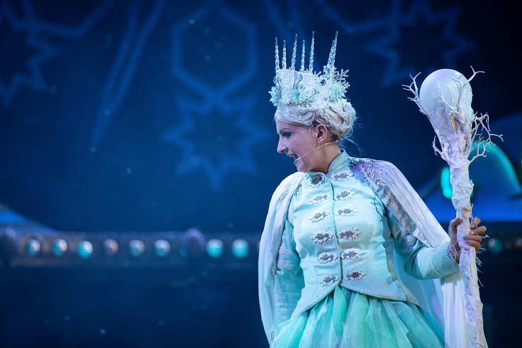 The Snow Queen, 2023. Clare Dargo as The Snow Queen. © Jess Shurte.