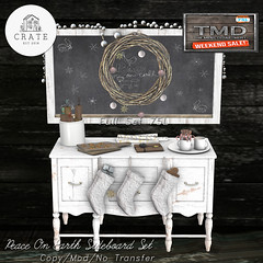 crate Peace On Earth Sideboard Set for TMD Weekend Sale!