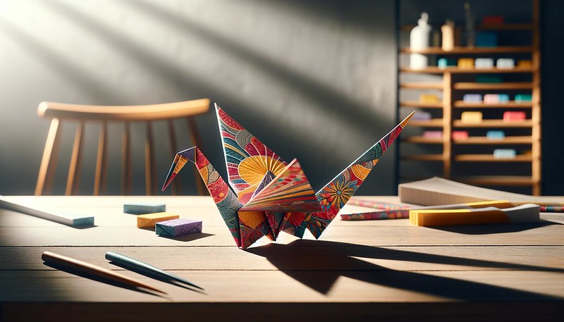 peça criativa de origami