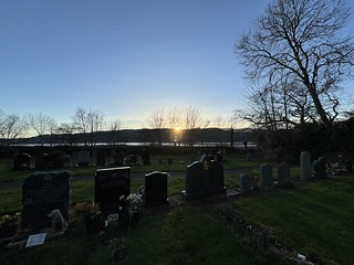 Kilmun Cemetery sunset