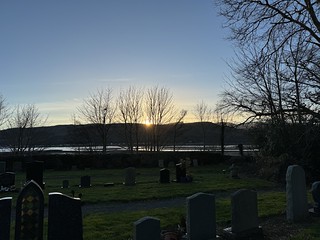 Kilmun Cemetery sunset
