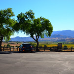 My GTI at the Old Mission Santa Ines Looking toward the Santa Ynes Mountains from the Old Mission