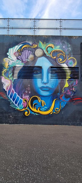 Cultural / Mythical Murals at the Harbour in Newcastle County Down, Ireland