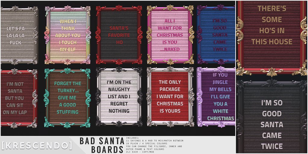 [Kres] Bad Santa Boards