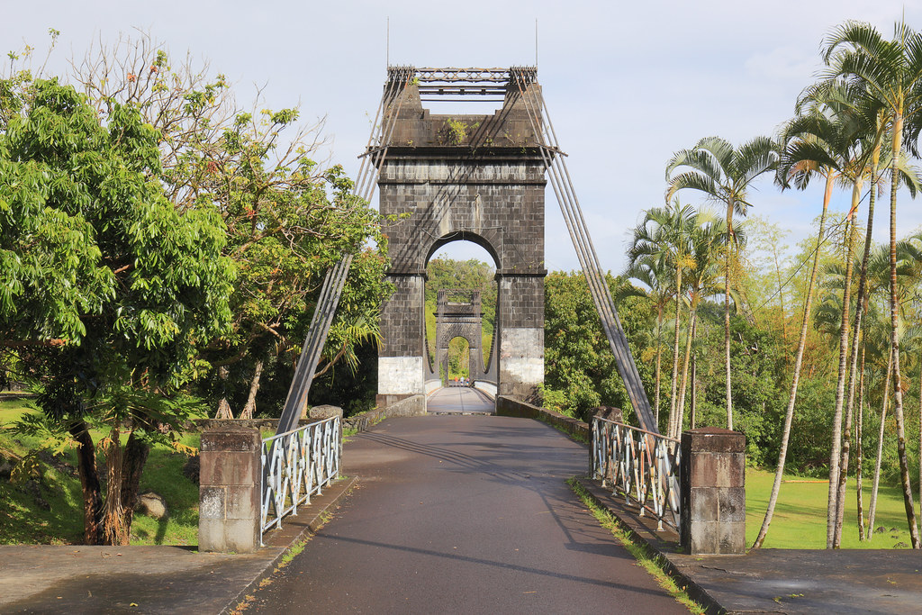 La Réunion -  Pont suspendu de la Rivière de l'Est