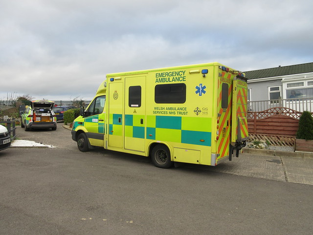 Ambulance at Porthkerry.