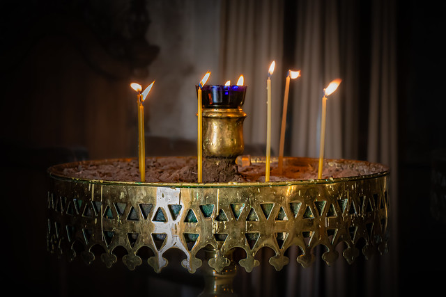 Candles in an Orthodox Church
