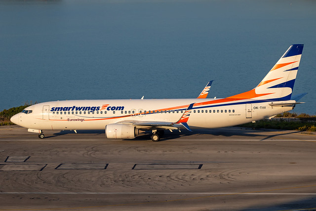 Smartwings - Boeing 737-86N/W OK-TVV @ Corfu