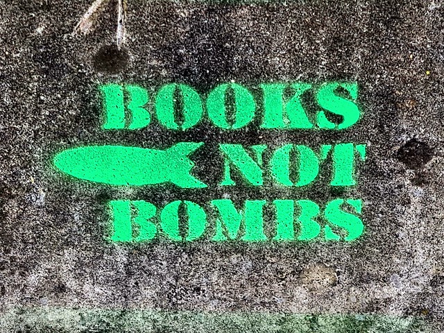 books not bombs