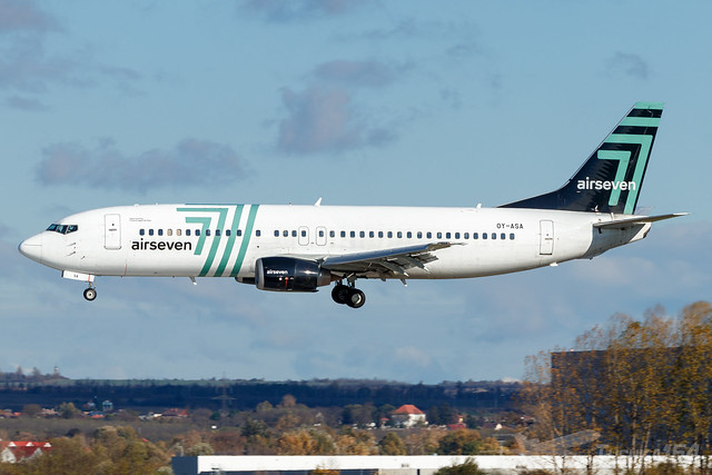 OY-ASA | Airseven (operating for Copenhagen Air Taxi) | Boeing 737-405 | BUD/LHBP