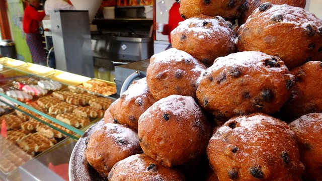 one of highest rated oliebollen (fritters) in Holland in Den Haag, Netherlands 
