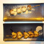 these are skewered chicken butts at Shennon st. in Tainan, Taiwan in Tainan, Taiwan 